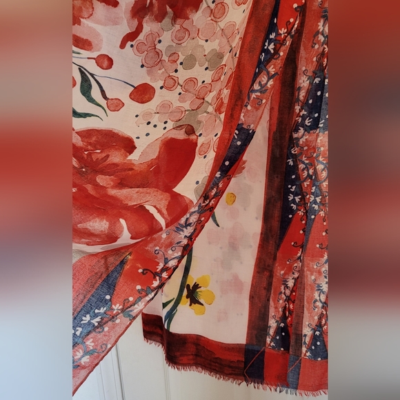 Beautiful  scarf shawl blue - Picture 3 of 4